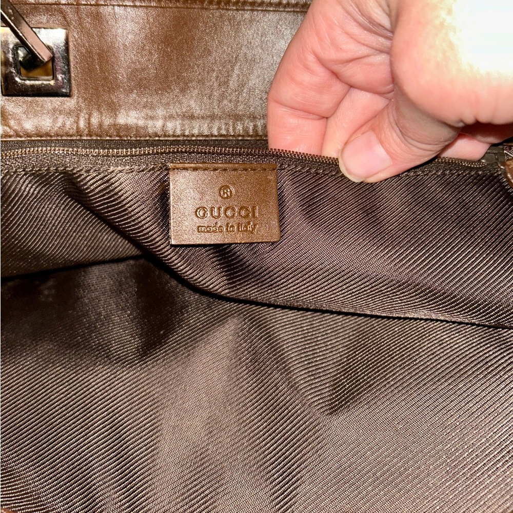 Gucci Vintage Authentic GG Monogram Vertical Tote Bag.  Excellent Condition - Picture 11 of 16